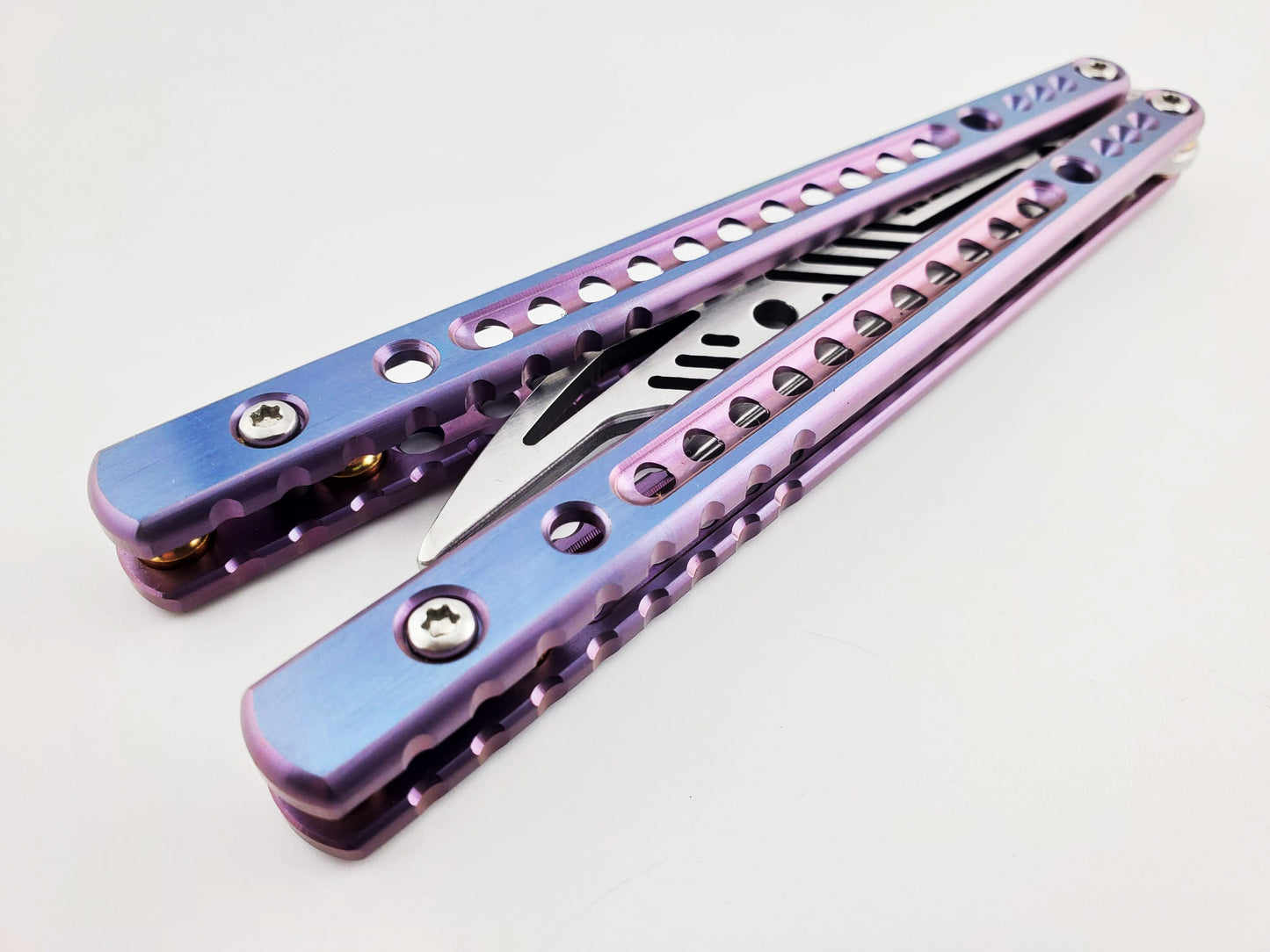 BBSuperFly Vulcan Series in Sapphire Blue and Purple Anodize