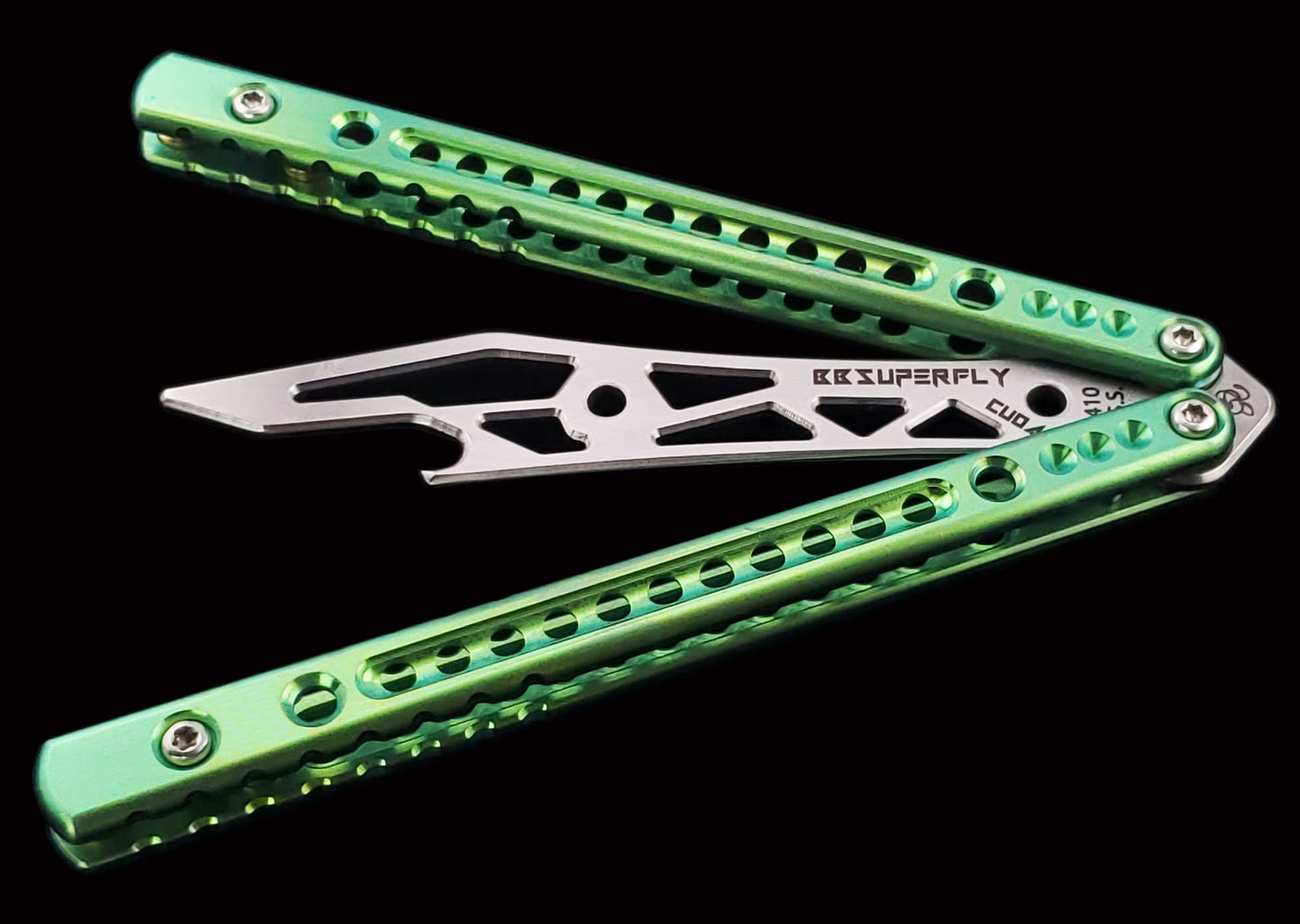 BBSuperFly in Green Anodize