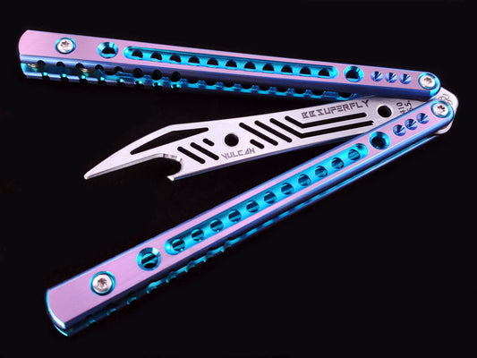 BBSuperFly Vulcan in Pink Teal and Blue Anodize