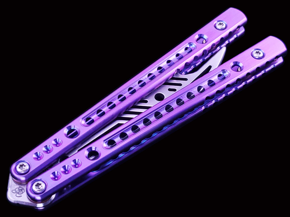 BBSuperFly Vulcan Series in Iridescent Purple and Blue Anodize