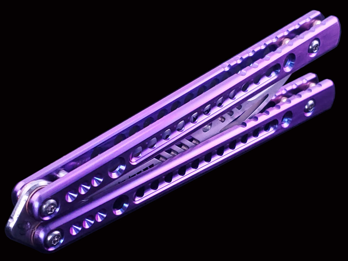 BBSuperFly Vulcan Series in Iridescent Purple and Blue Anodize