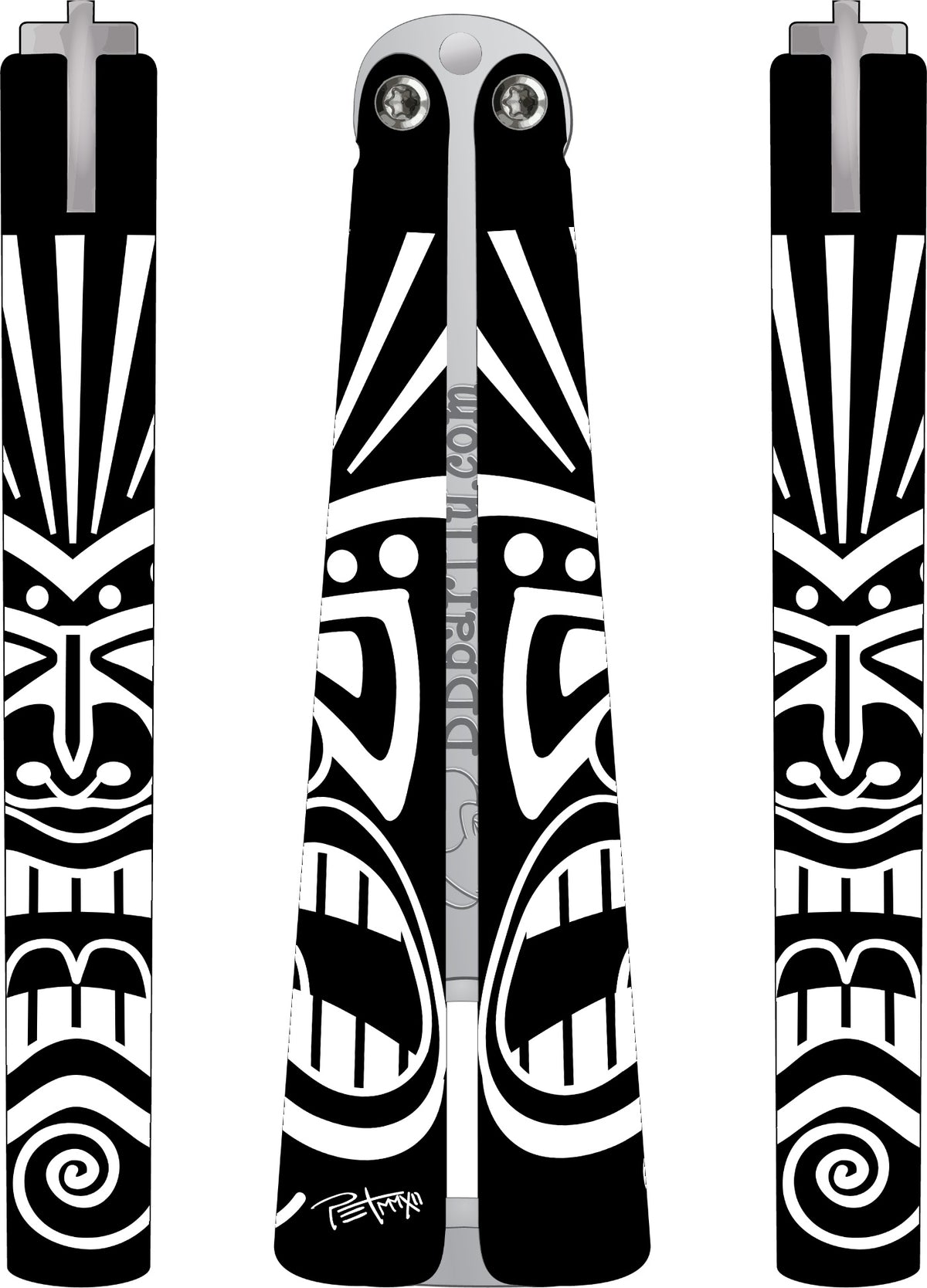 Tiki - White/Black