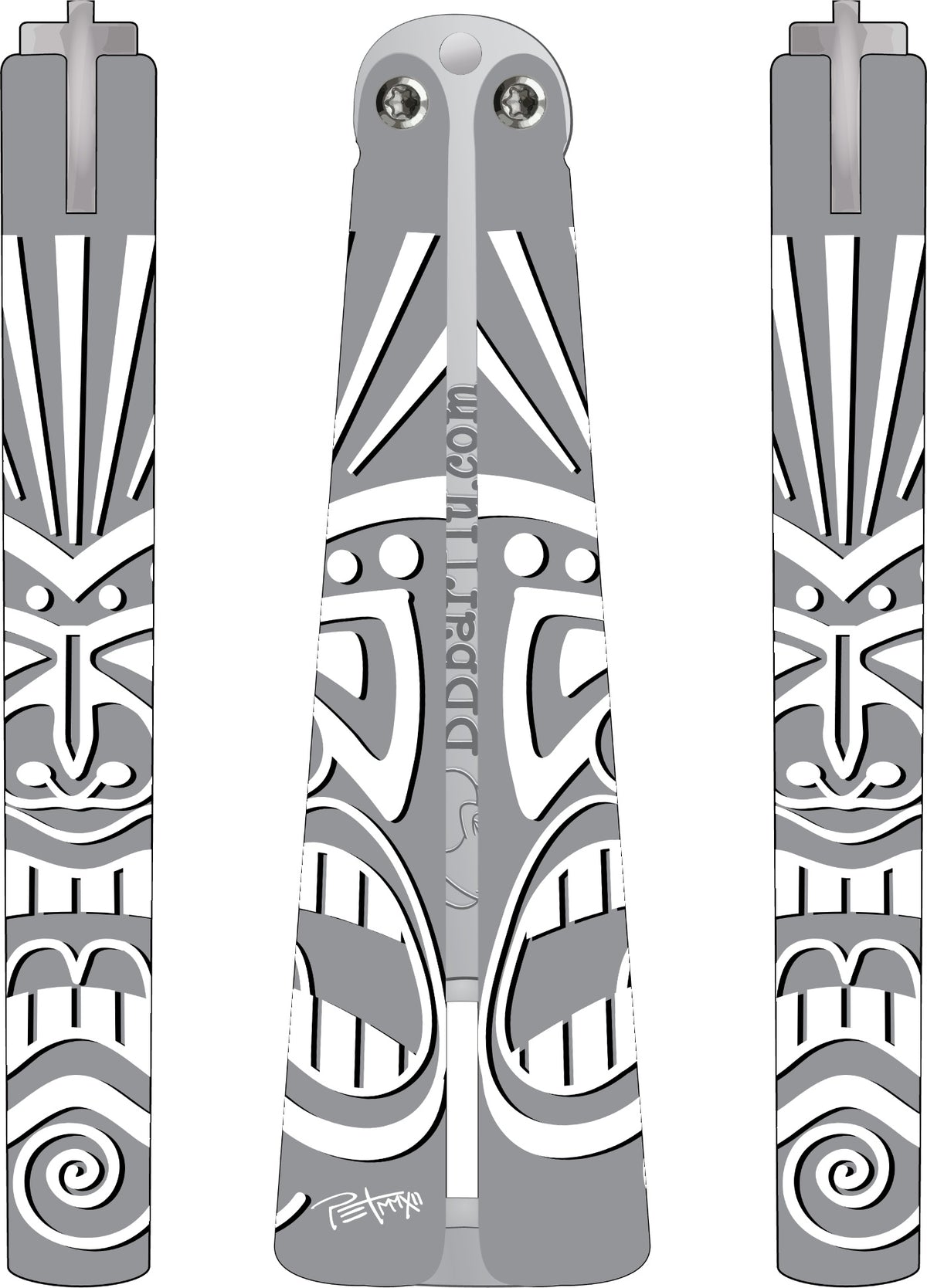 Tiki - White/Black