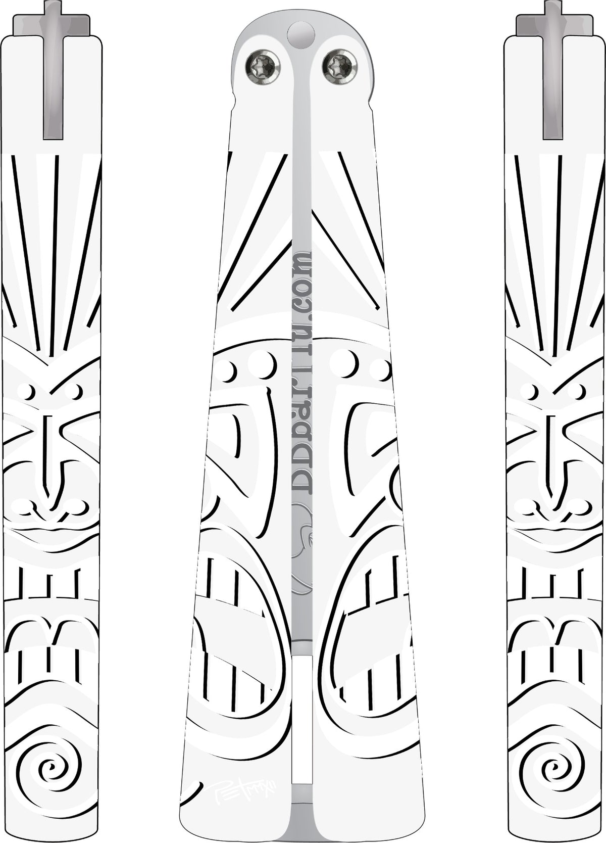 Tiki - White/Black
