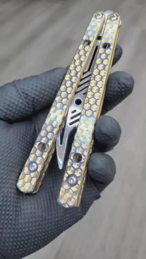 BBSuperFly HX Vulcan Anodize Gold and Blurple